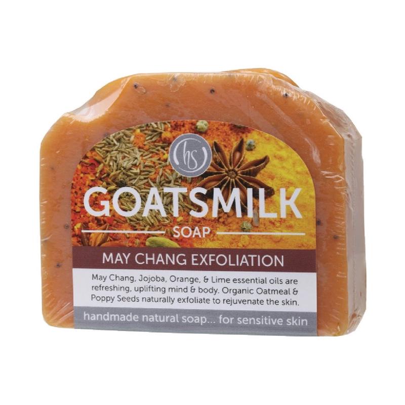 HARMONY SOAPWORKS Organic Goat's Milk Soap May Chang Exfoliation 140g