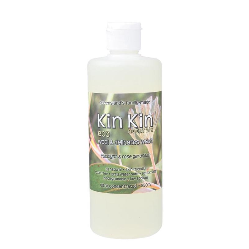 KIN KIN NATURALS Eucalypt & Rose Geranium Organic Wool & Delicates Wash 1050ml