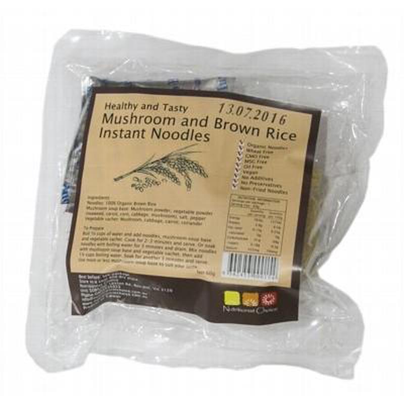 NUTRITIONIST CHOICE Mushroom Brown Rice Instant Noodles 60g