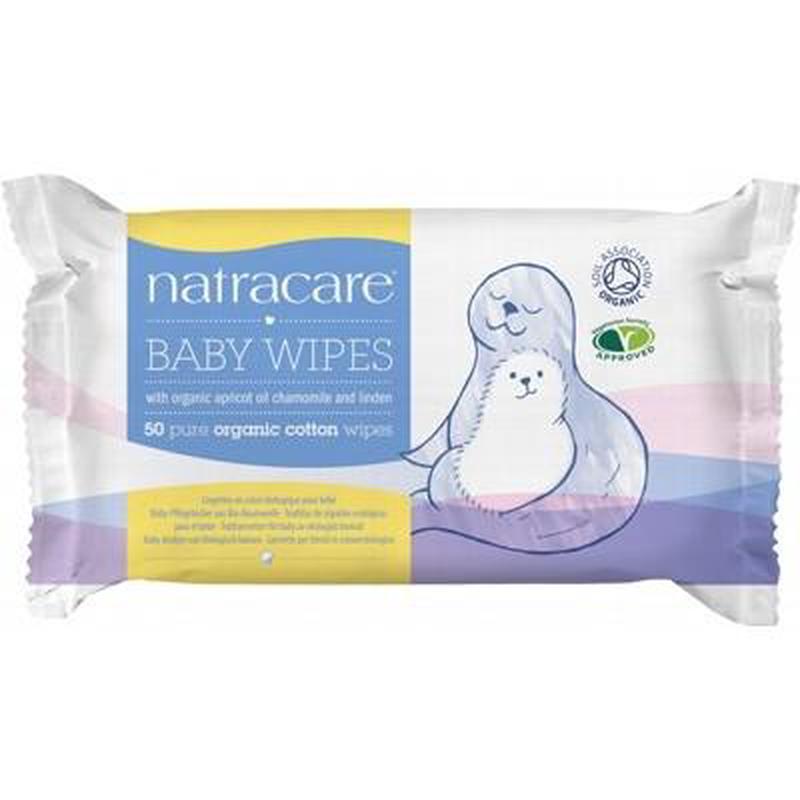 NATRACARE Organic Cotton Baby Wipes 50 pcs