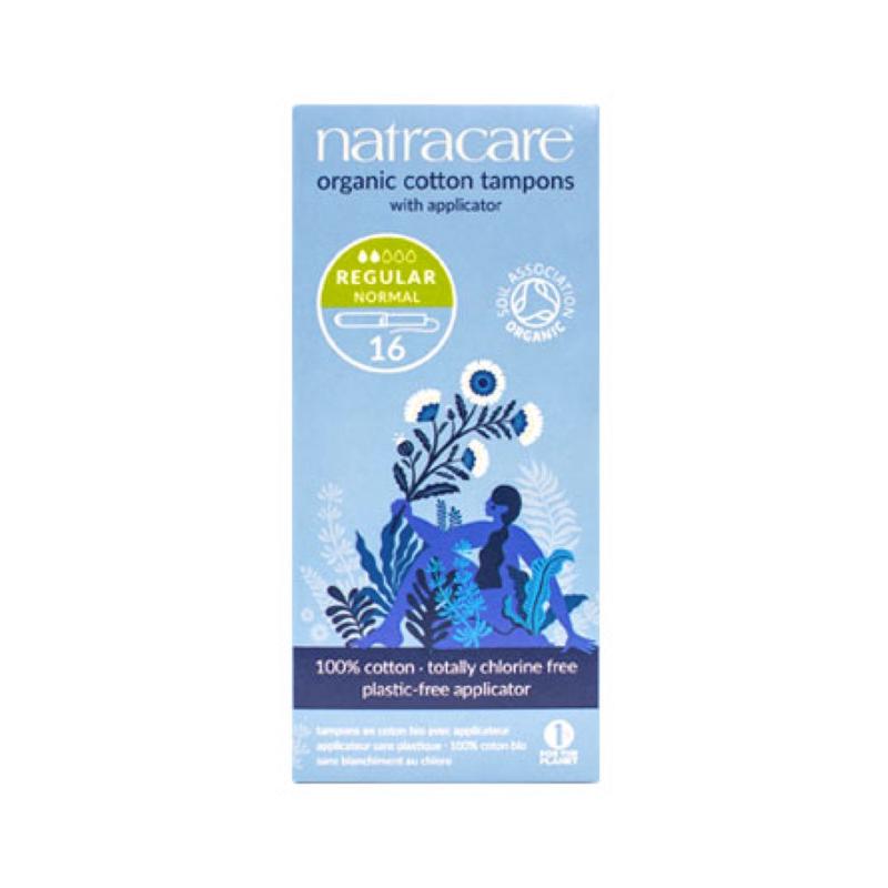 Natracare Organic Cotton Tampons Regular with Applicator x 16 Pack