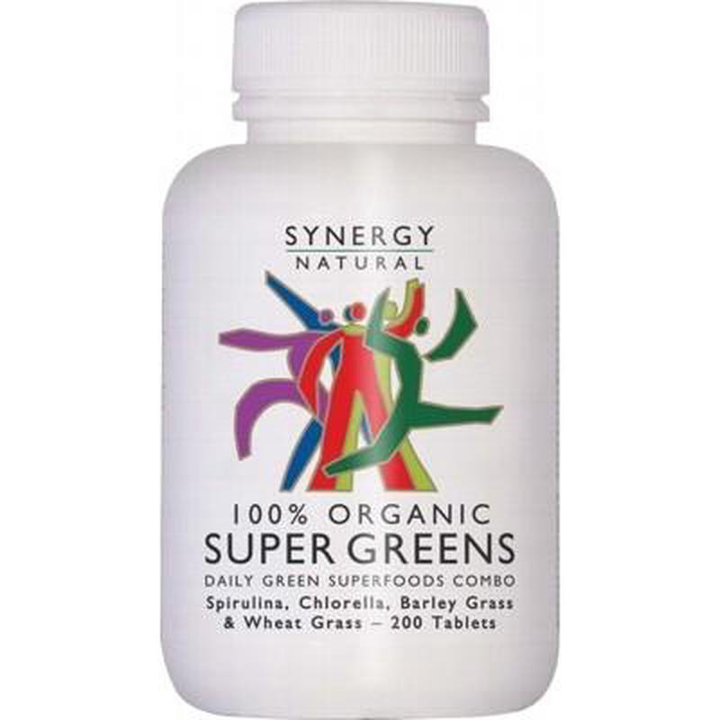 SYNERGY ORGANIC Organic Super Greens 200 Tablets
