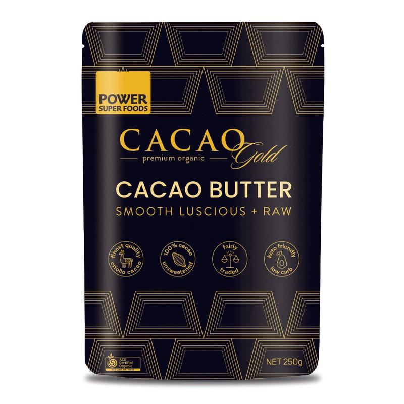 POWER SUPER FOODS Organic Cacao Gold Cacao Butter 250g