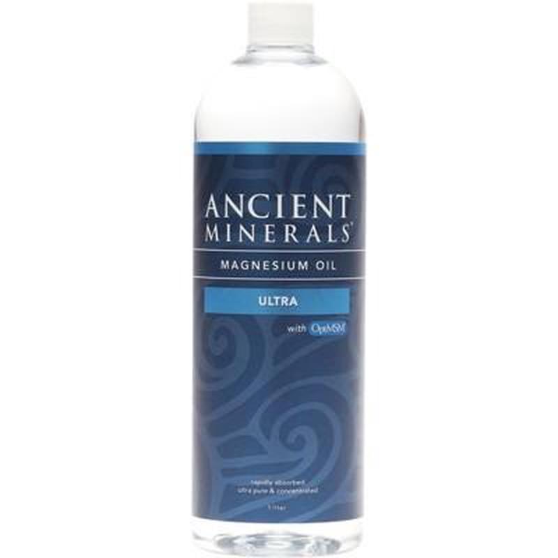 ANCIENT MINERALS Magnesium Oil (50%) & MSM Ultra 1L