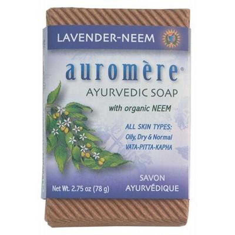 AUROMERE Neem Soap Ayurvedic Lavender Neem 78g