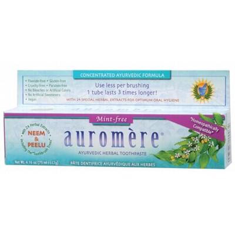 AUROMERE Toothpaste Ayurvedic Mint Free 117g
