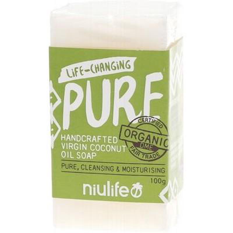 NIULIFE Coconut Oil Soap Pure Unscented 100g