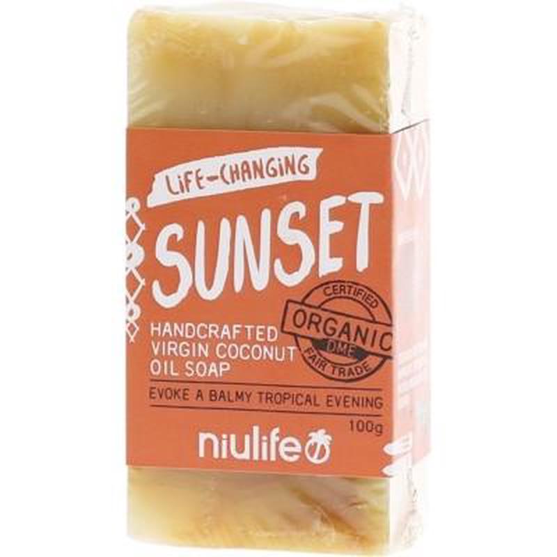 NIULIFE Organic Soap Bar Virgin Coconut Oil Turmeric 100g