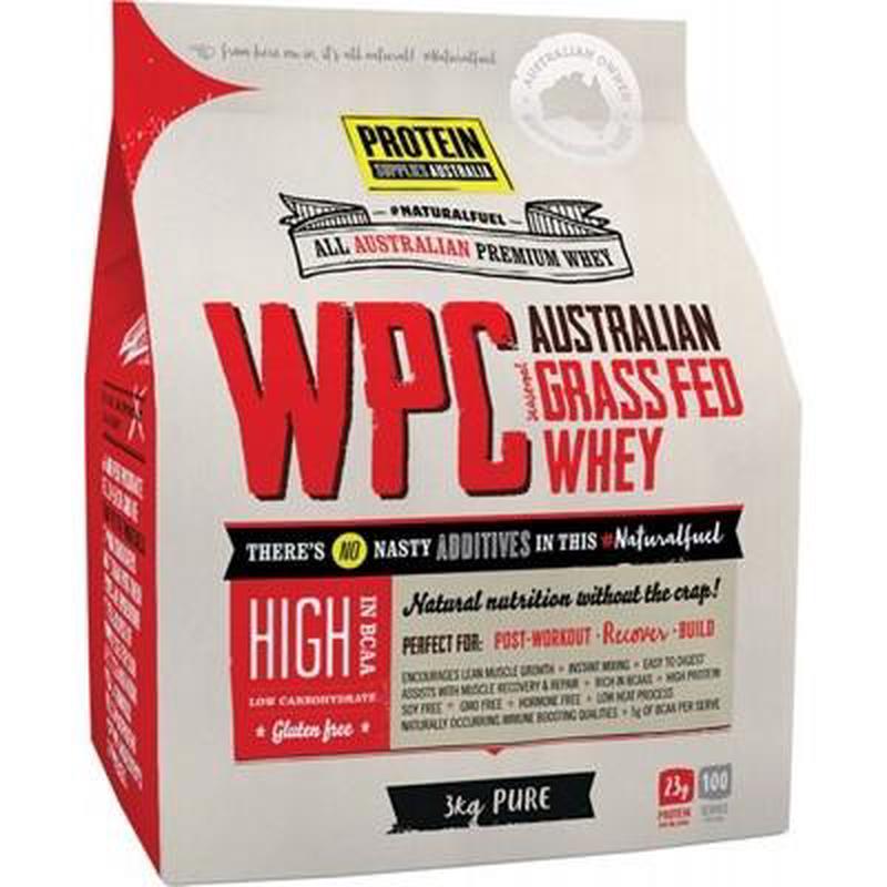 PROTEIN SUPPLIES AUST. WPC (Whey Protein Concentrate) Pure 3kg