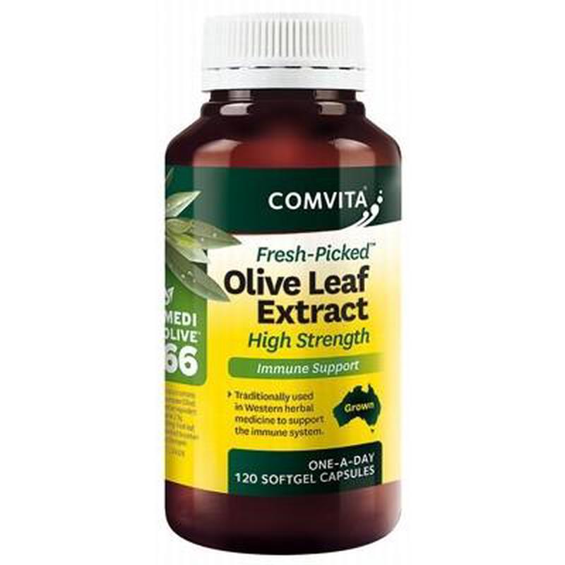 COMVITA Olive Leaf Extract 120 Capsules (Medi Olive 66)