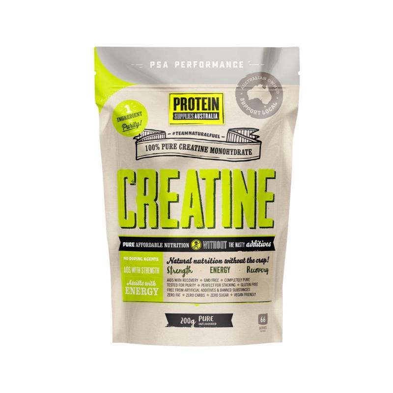 PROTEIN SUPPLIES AUSTRALIA Creatine (Monohydrate) Pure 200g