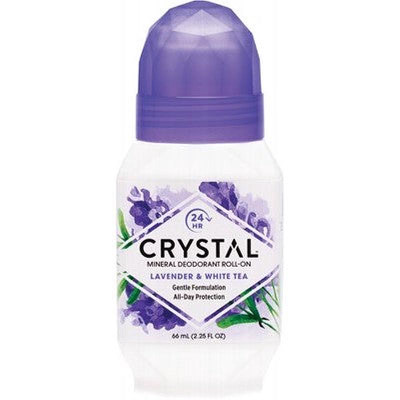 CRYSTAL ESSENCE Roll-on Deodorant Lavender & White Tea 66ml