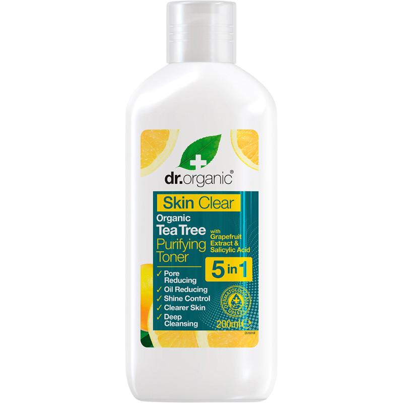 DR ORGANIC Purifying Toner Skin Clear Organic Tea Tree 200ml