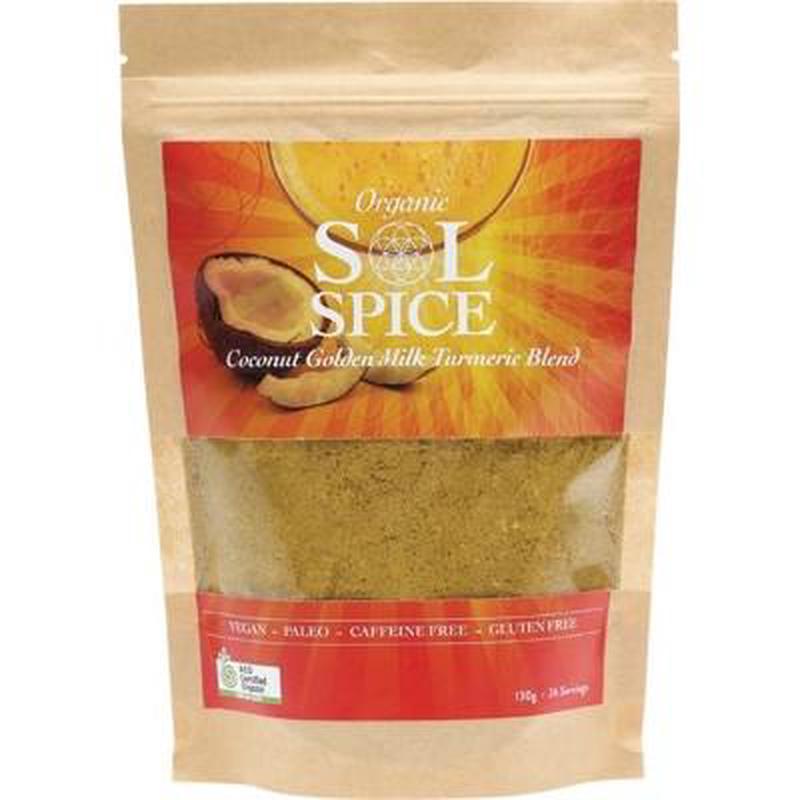 SOL SPICE Coconut Golden Milk Turmeric Blend 130g