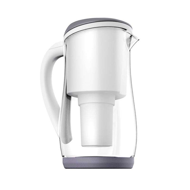 ECOBUD Gentoo Glass Water Filter Jug Grey & White 1.5L