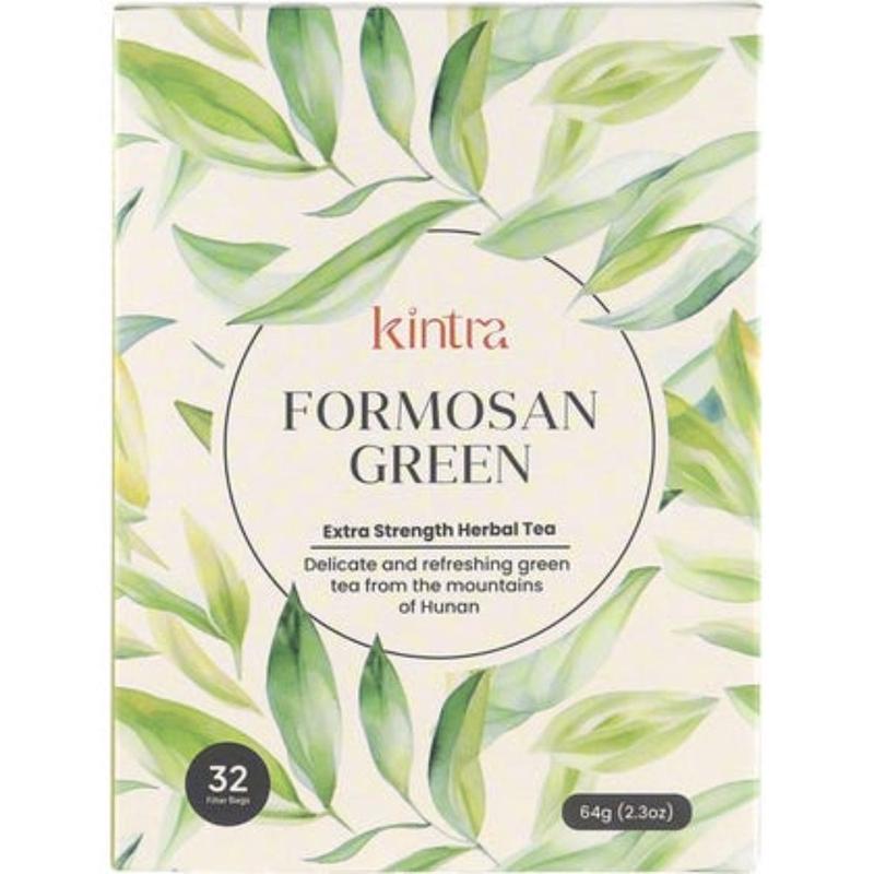 KINTRA FOODS Formosan Organic Green 32 Tea Bags