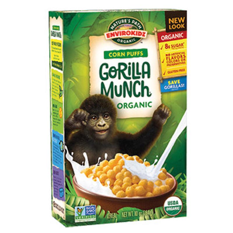 Natures Path Envirokidz Organic Gorilla Munch Corn Puffs 275g
