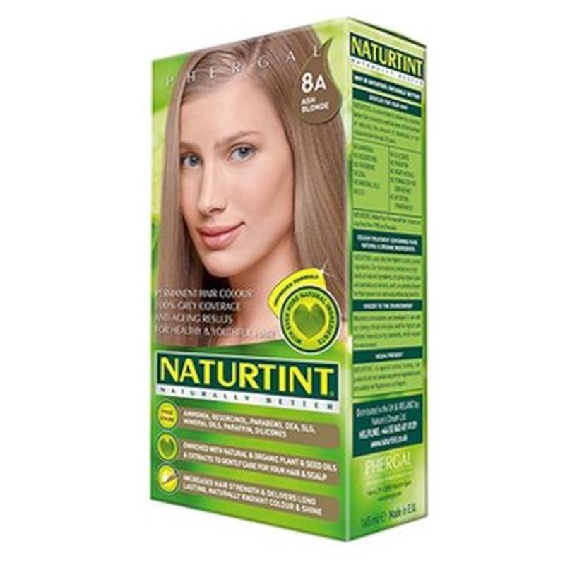 NATURTINT Ash Blonde Plant Based Hair Colour - 8A 170mL