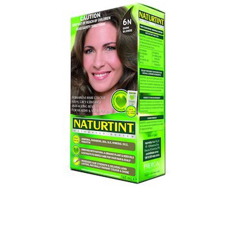 NATURTINT Dark Blonde Plant Based Hair Colour - 6N 170mL CLEARANCE