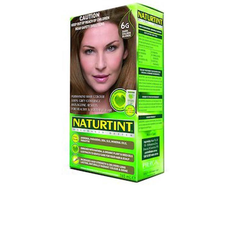 NATURTINT Dark Golden Blonde Plant Based Hair Colour - 6G 170mL