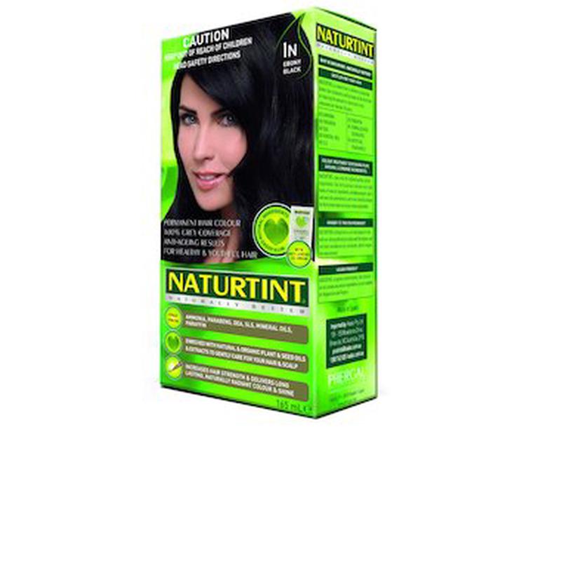 NATURTINT Ebony Black Plant Based Hair Colour - 1N 170mL