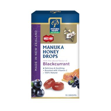 MANUKA HEALTH Manuka Health Honey Drops with Blackcurrant MGO 400+ 65g