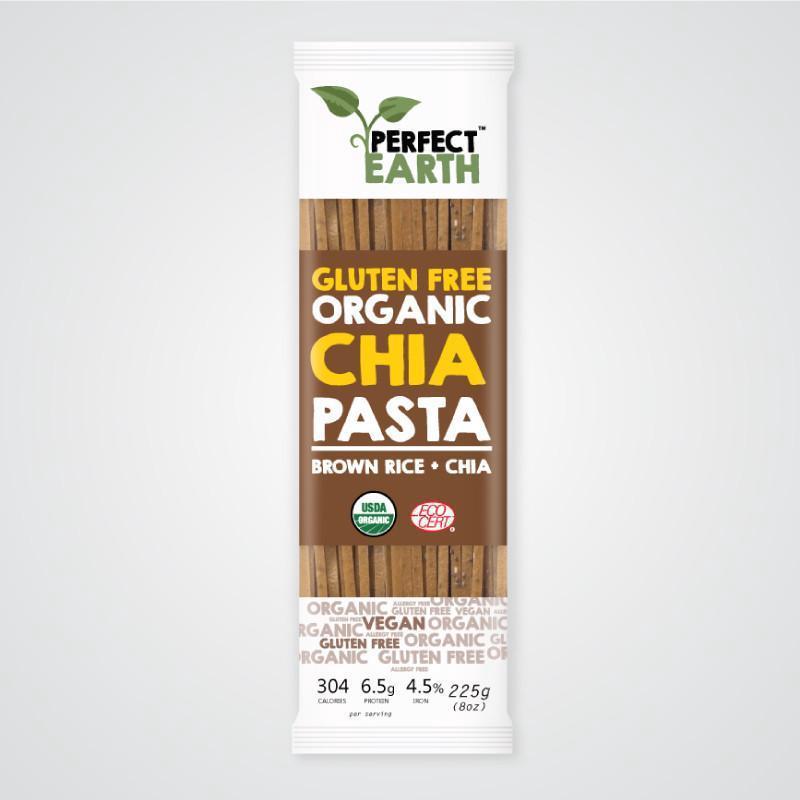 Perfect Earth Organic Rice & Chia Pasta Brown 225g