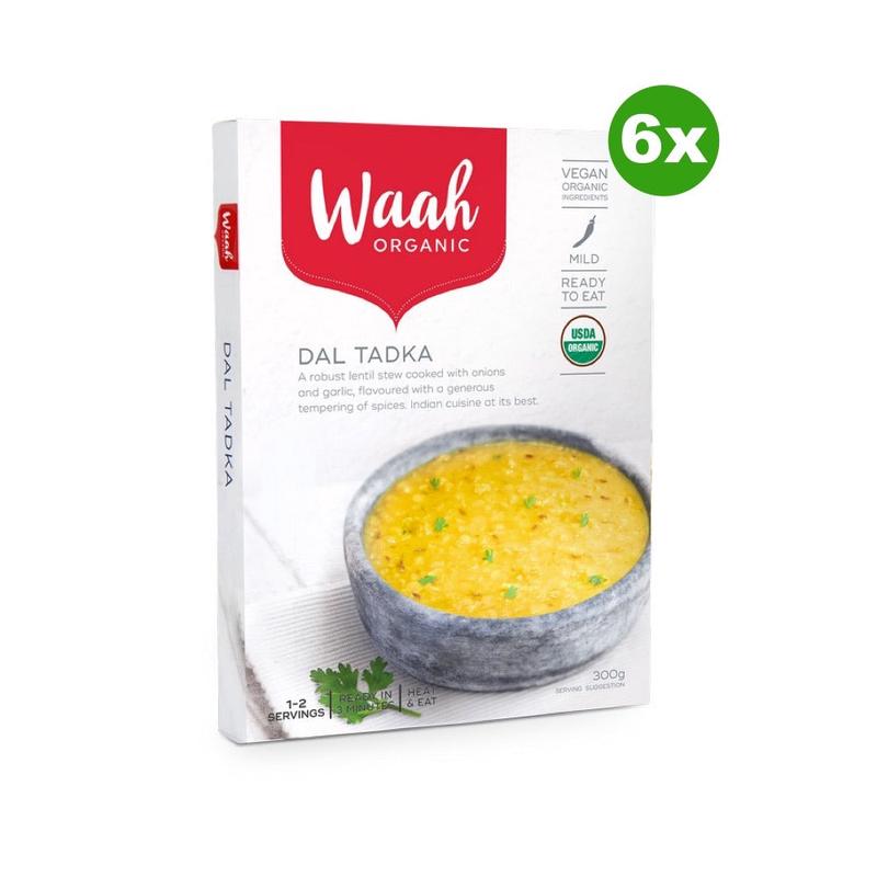 WAAH ORGANIC Indian Meal Dal Tadka 300g x6 BULK