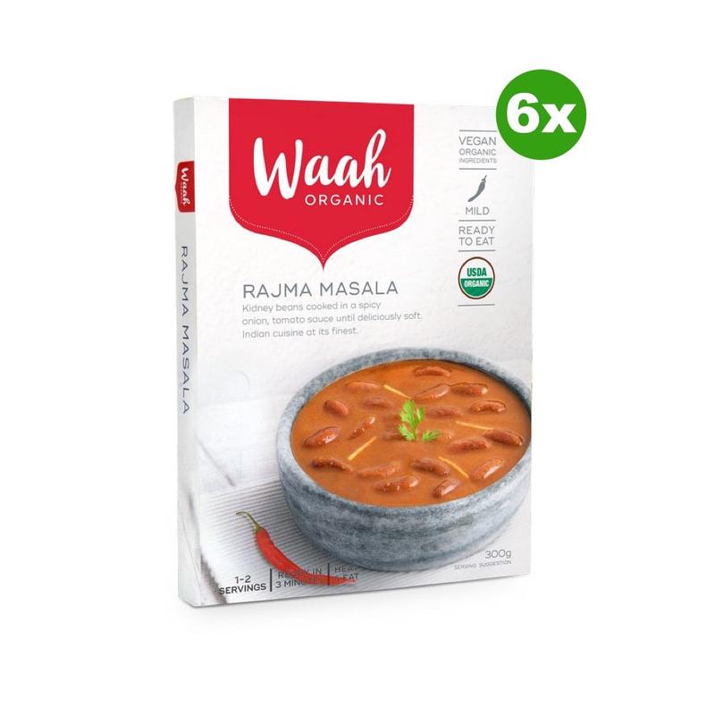 WAAH ORGANIC Indian Meal Rajma Masala 300g x6 BULK