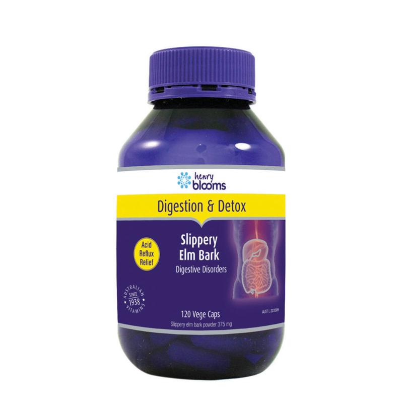 Blooms Slippery Elm Bark 120 veg caps