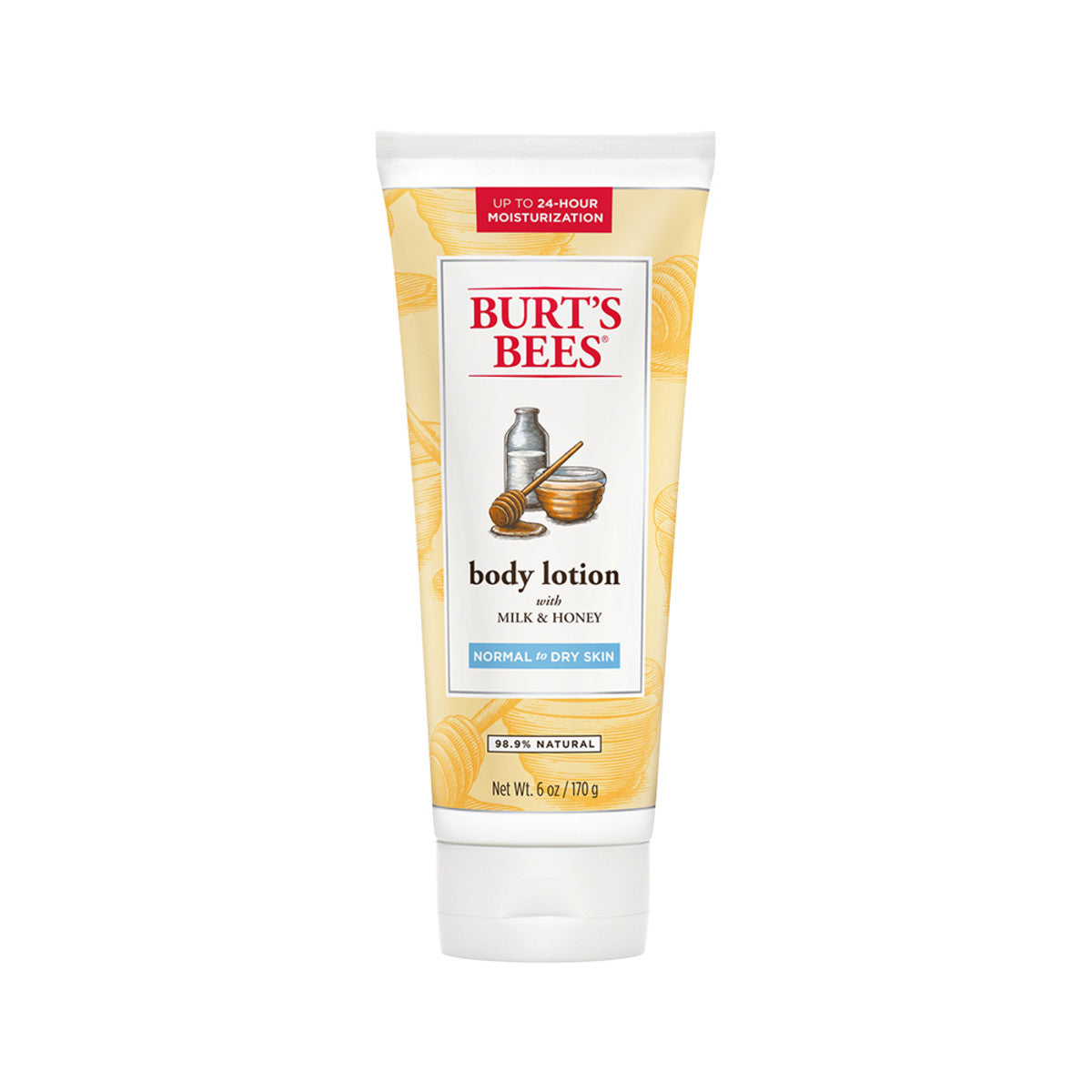 Burts Bees Naturally Nourishing Body Lotion with Milk & Honey 170g