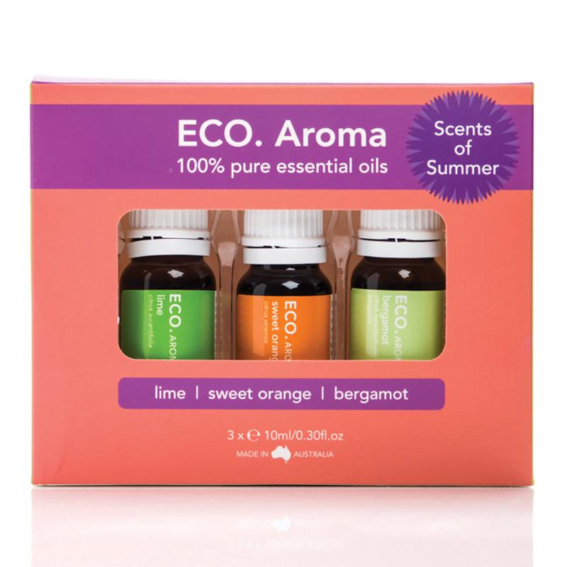 Eco Modern Essentials Scents of Summer Aroma Trio Essential Oil 10ml x 3 Pack