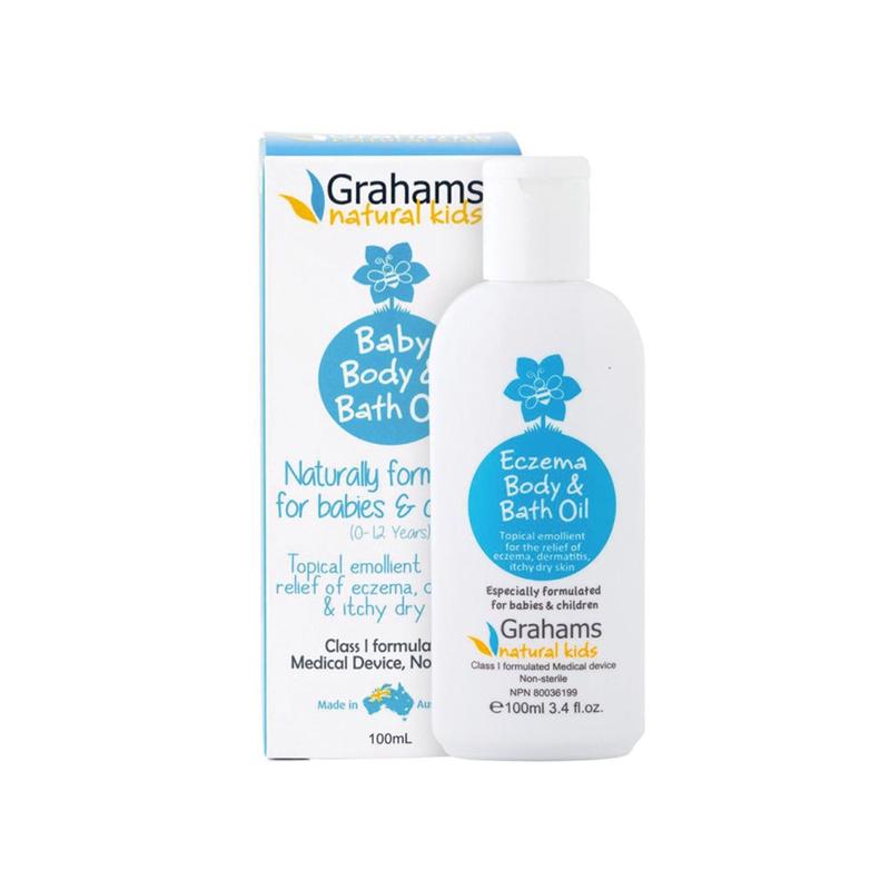 Grahams Natural Kids for babies & children Eczema Body & Bath Oil 100ml