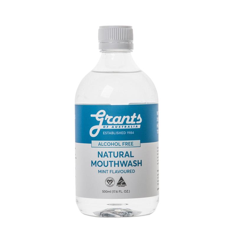 Grants Mint Flavoured Alcohol Free Natural Mouthwash 500ml