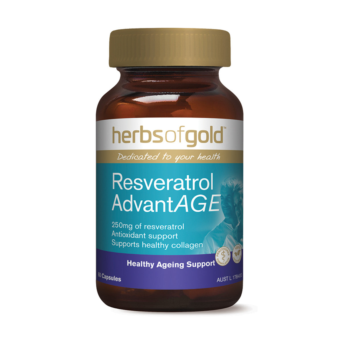 Herbs Of Gold Resveratrol AdvantAGE 60c