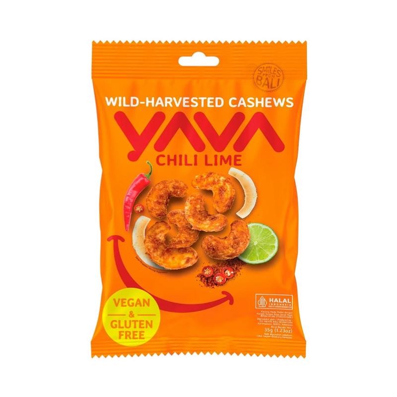 Yava Wild-Harvested Cashews Chili Lime 10x35g