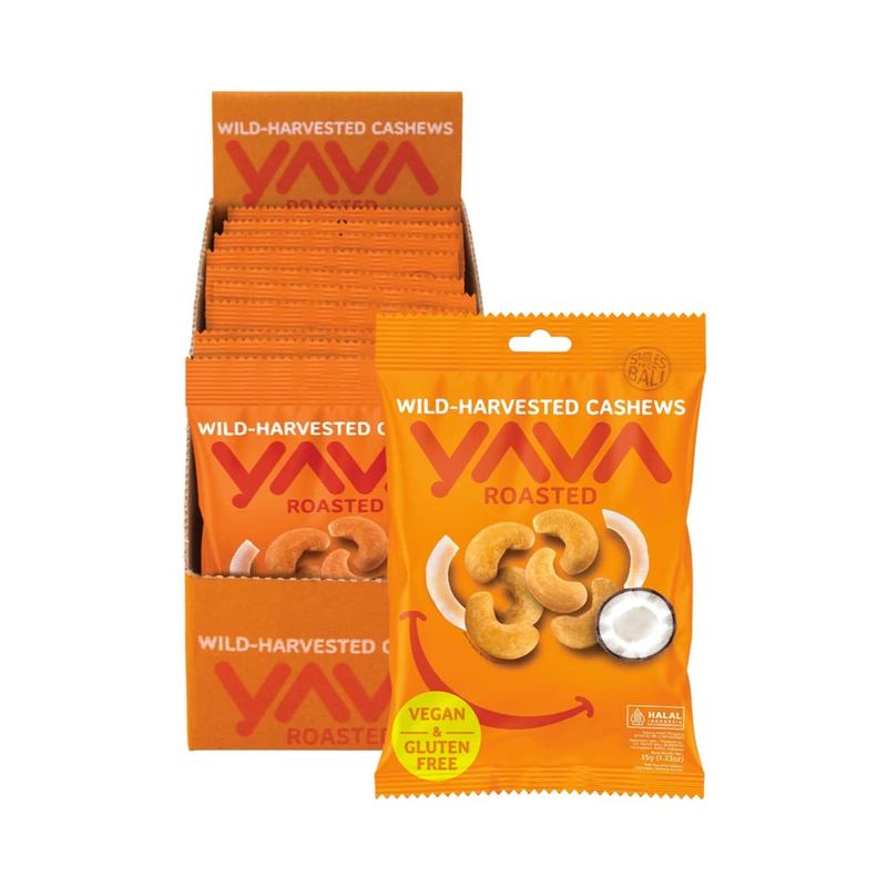 Yava Wild-Harvested Cashews Roasted 10x35g