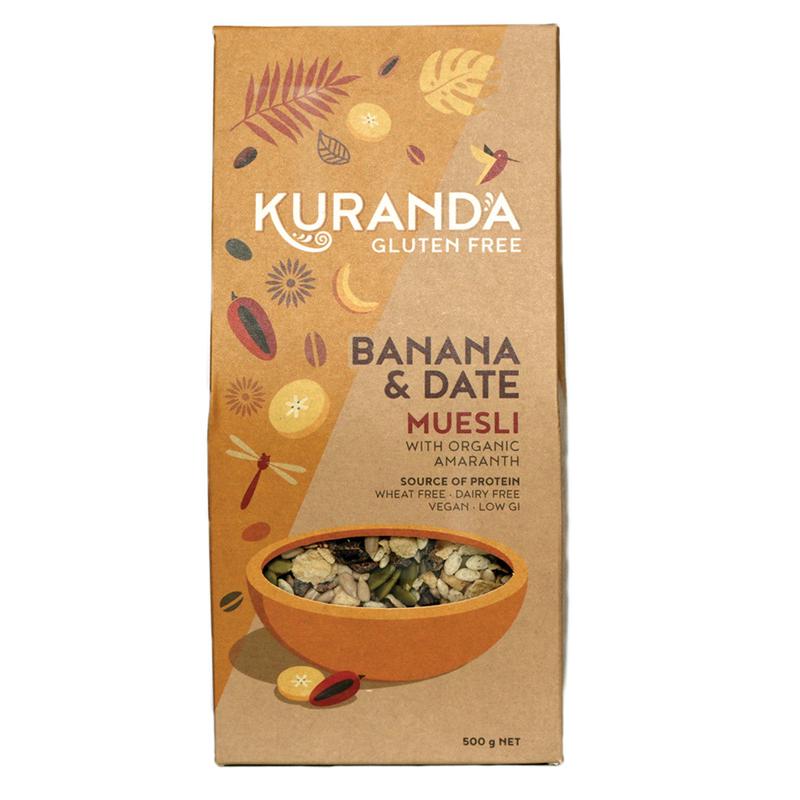 Kuranda Banana & Date Gluten Free Muesli 500g