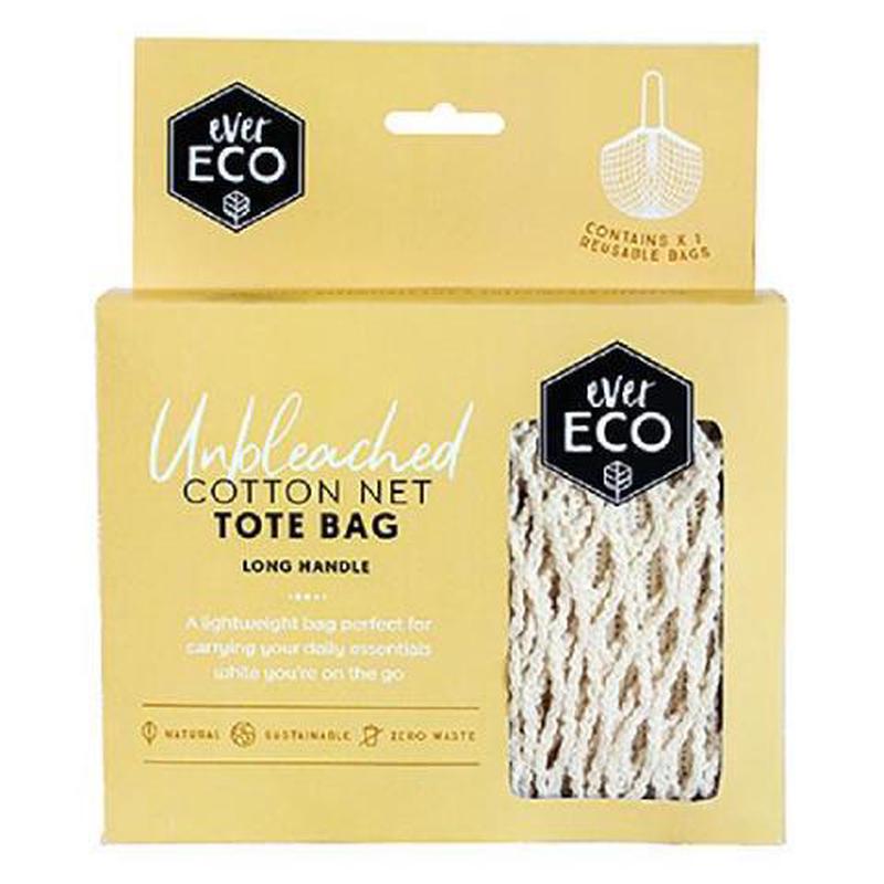 Ever Eco Long Handle Cotton Net Tote Bag