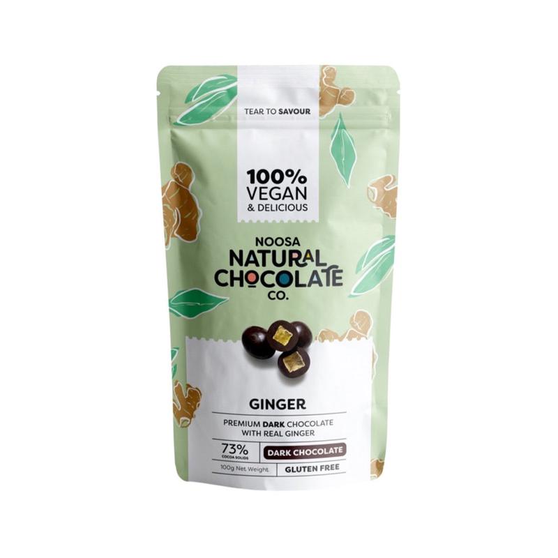 Noosa Natural Chocolate Co. Dark Chocolate Ginger 100g