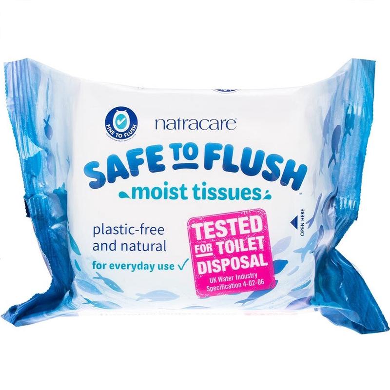 Natracare Moist Tissues Safe To Flush 30 Tissues