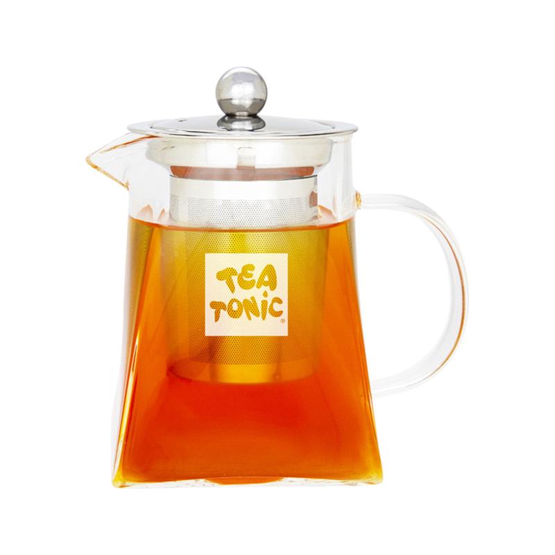 Tea Tonic Square Glass Tea Pot 400ml (2 cups)