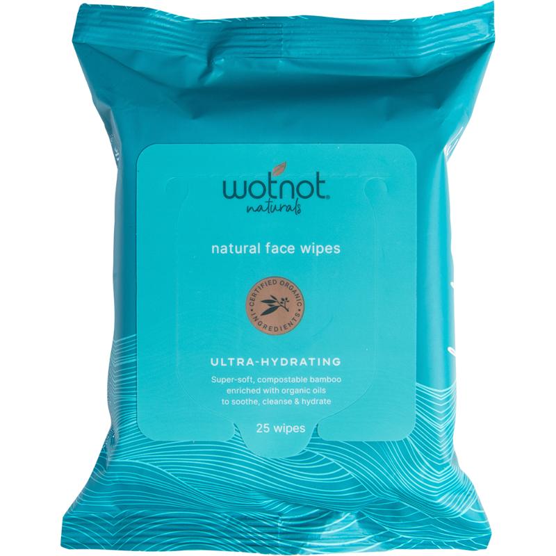 Wotnot Ultra-Hydrating Facial Wipes Aging/Dry Skin 25 Wipes