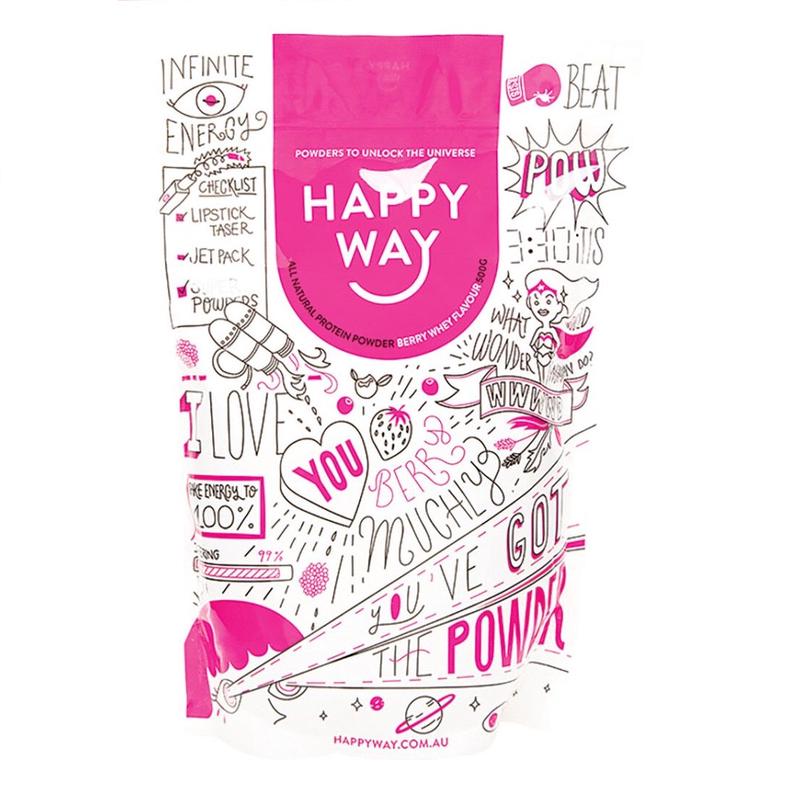 Happy Way Whey Protein Powder Berry - 500g