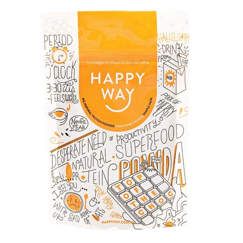 Happy Way Whey Protein Powder Chocolate 6 x 60g