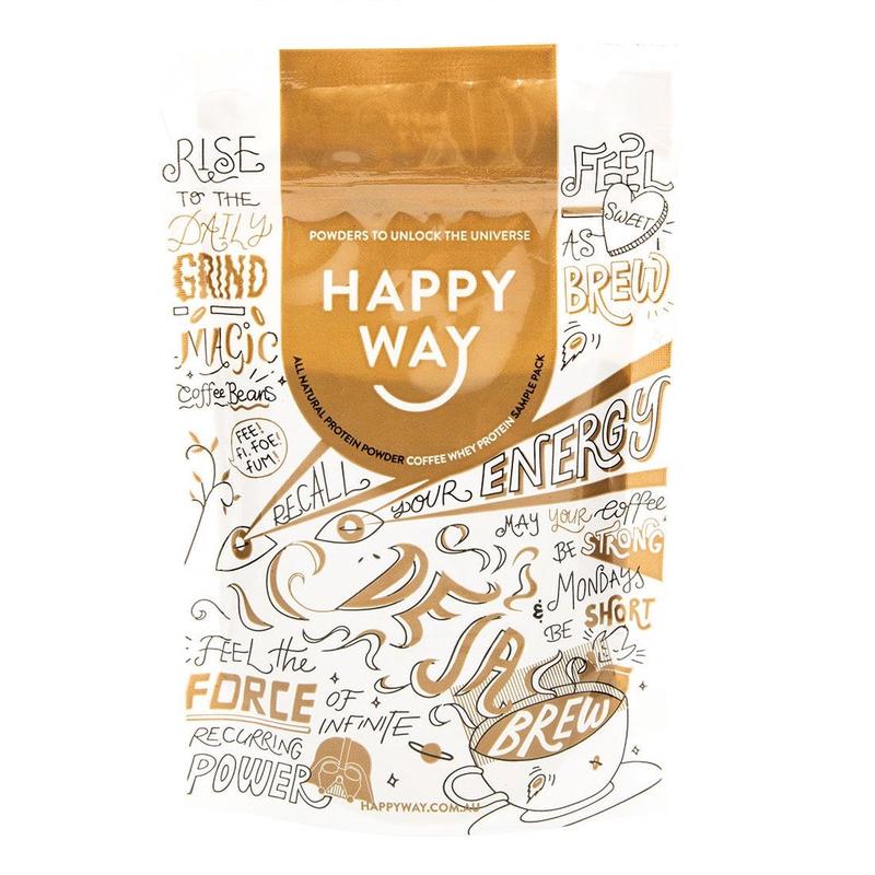 Happy Way Whey Protein Powder Coffee 6 x 60g
