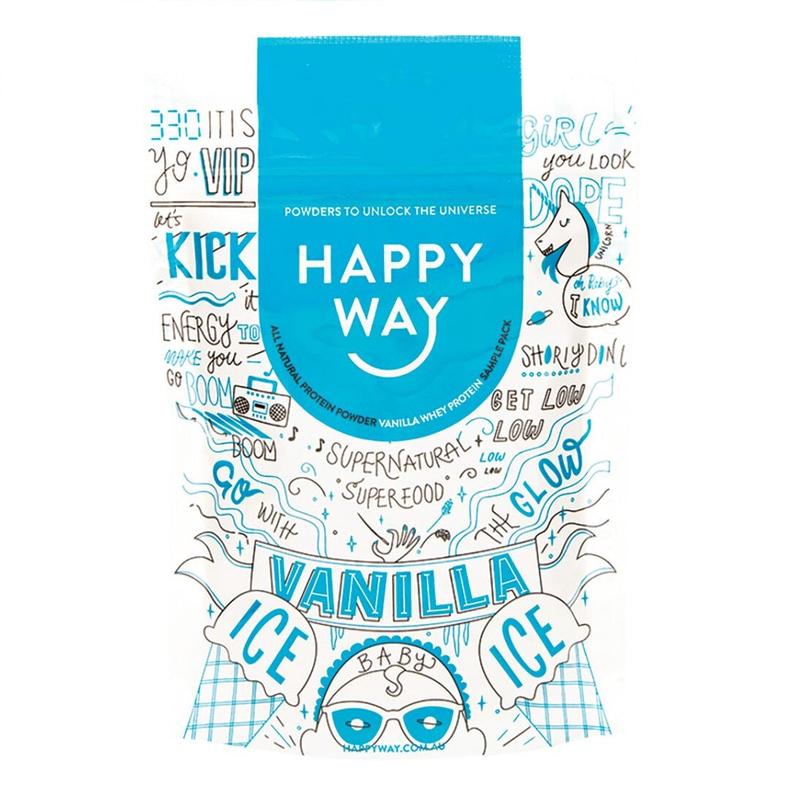 Happy Way Whey Protein Powder Vanilla 6 x 60g