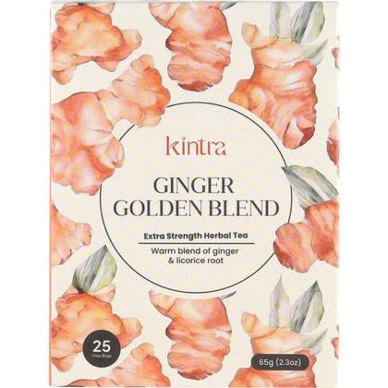 Kintra Foods 25 Herbal Tea Bags Ginger Golden Blend