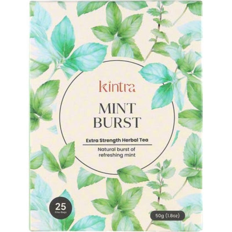 Kintra Foods 25 Herbal Tea Bags Mint Burst 25 teabags