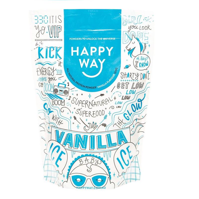 Happy Way Whey Protein Powder Vanilla - 500g